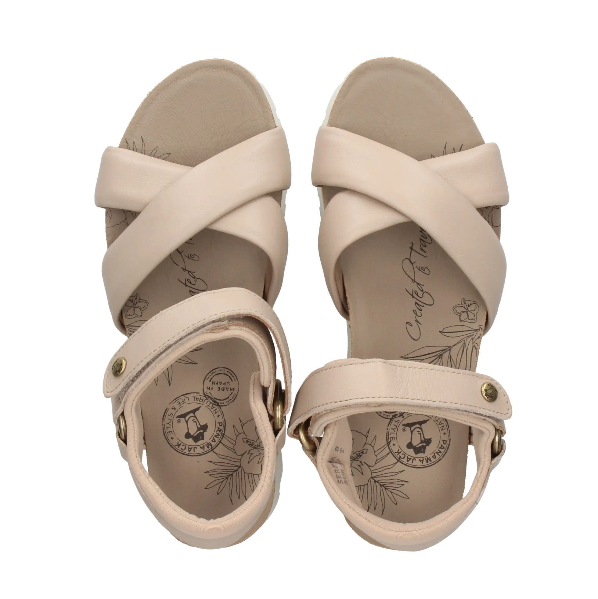 PANAMA JACK Sandalias planas de Mujer Serena B2 TAUPE