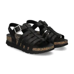 PANAMA JACK Sandalias planas de Mujer Sasha B1 NEGRO