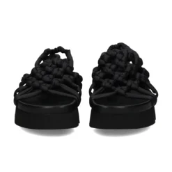 PATRIZIA BONFANTI Sandalias planas de Mujer ALISON COTTON NERO