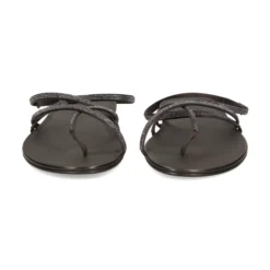 PEDRO GARCIA Sandalias planas de Mujer PELLIN OFF BLACK