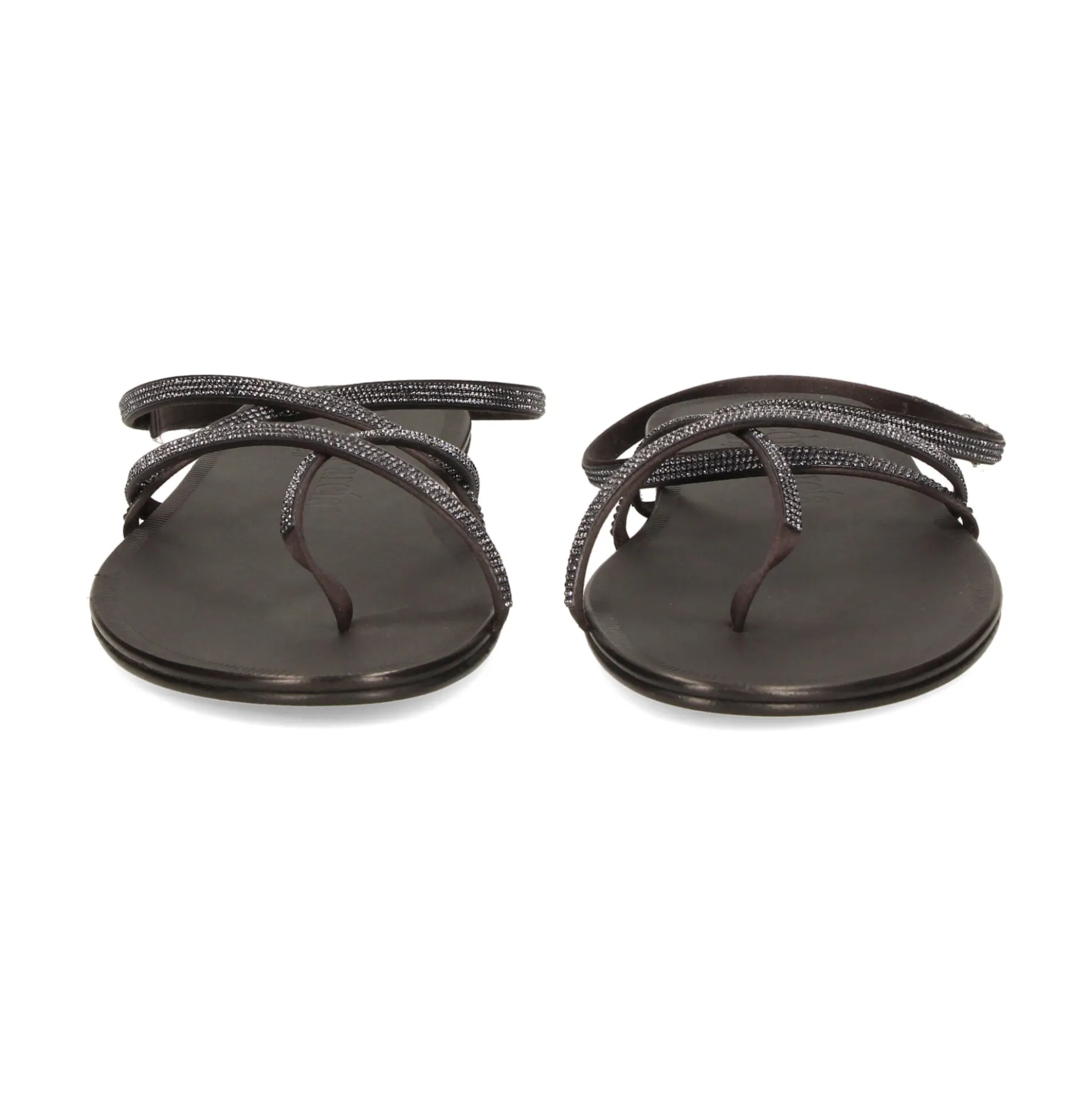 PEDRO GARCIA Sandalias planas de Mujer PELLIN OFF BLACK