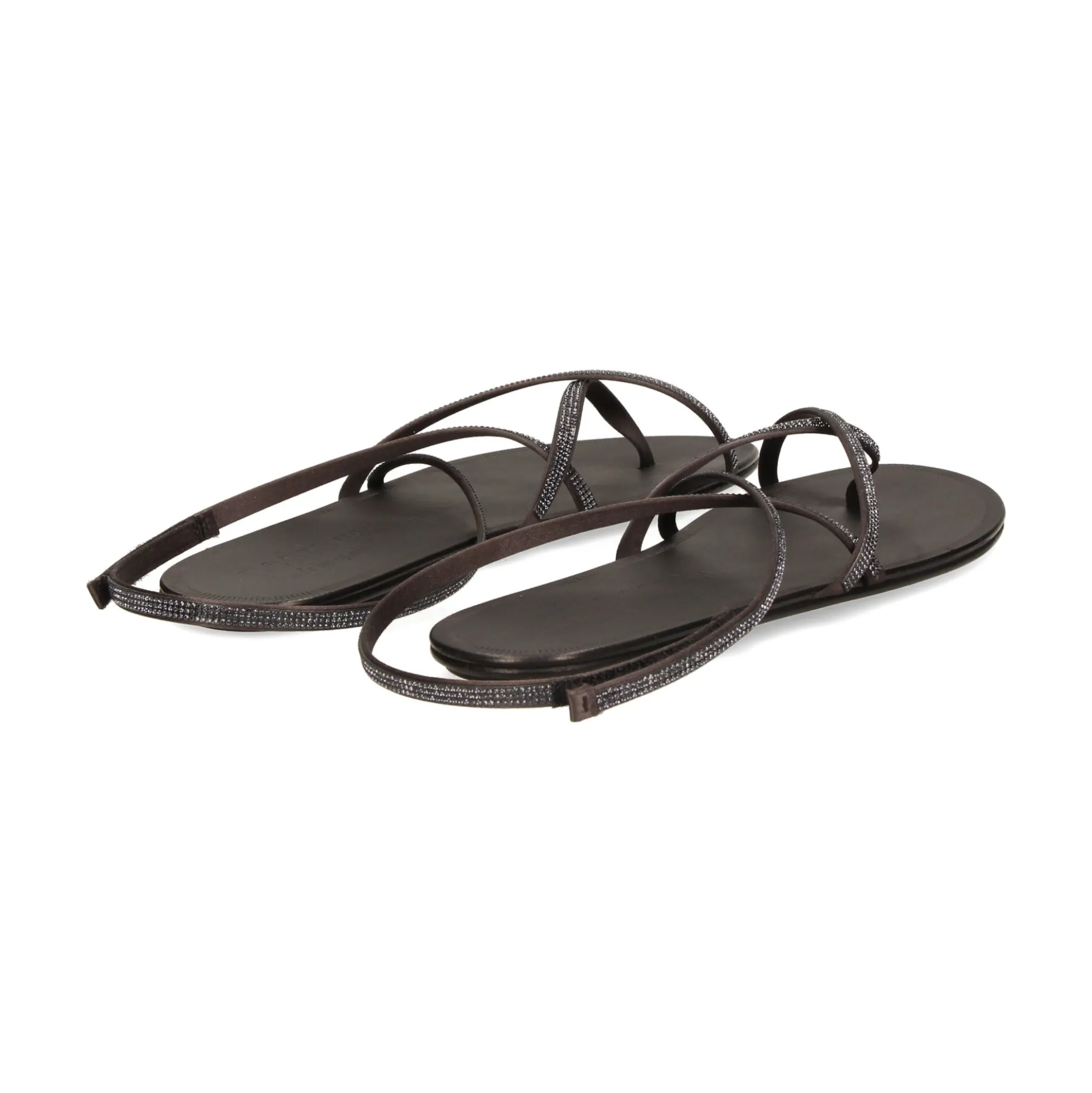 PEDRO GARCIA Sandalias planas de Mujer PELLIN OFF BLACK