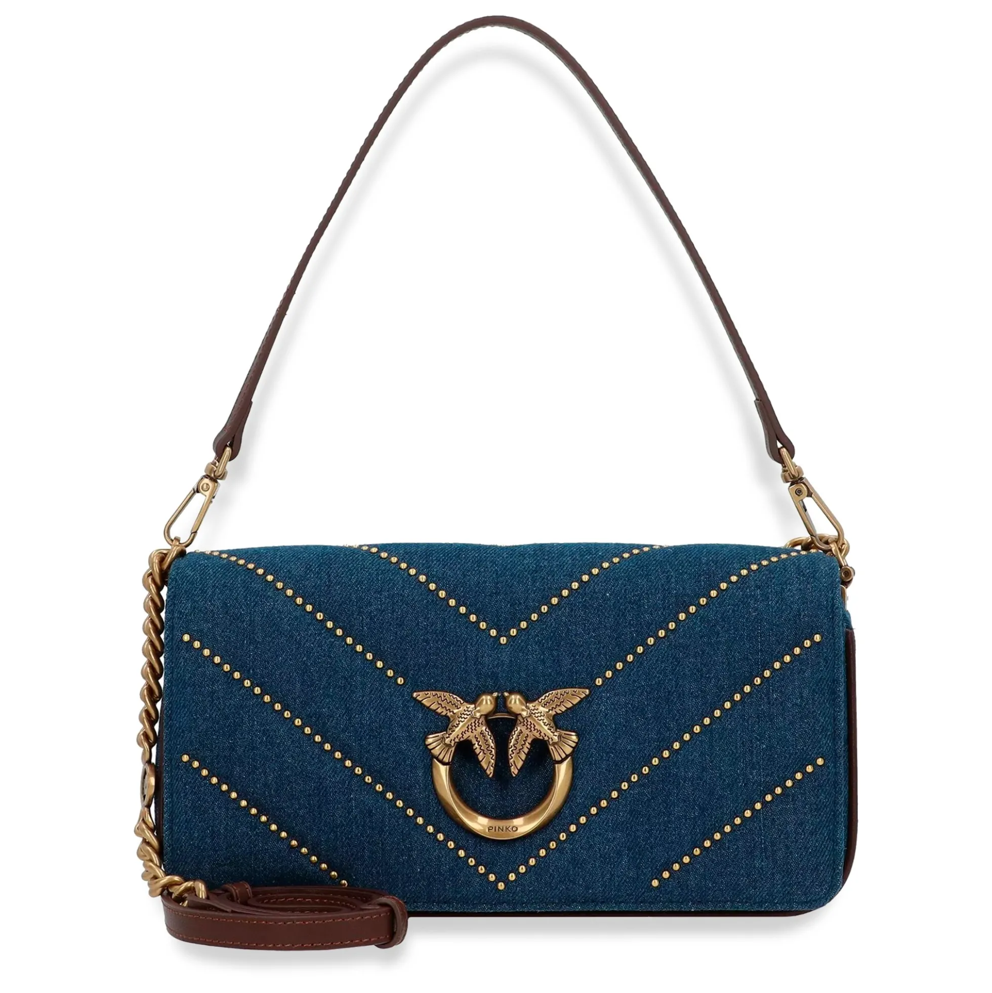 PINKO Bolsos 100068 DN4Q DENIM BLU
