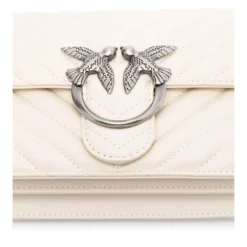 PINKO Bolsos 100074 Z14O WHITE/SILV