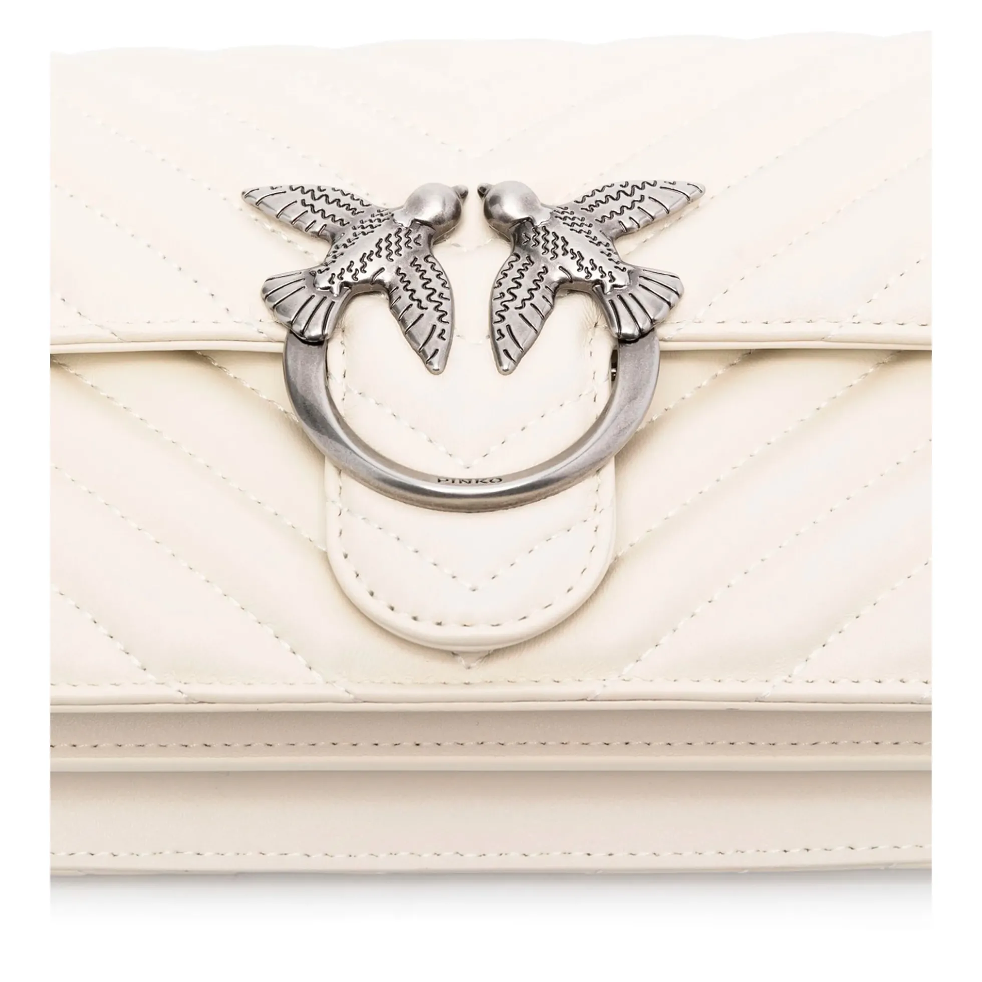 PINKO Bolsos 100074 Z14O WHITE/SILV