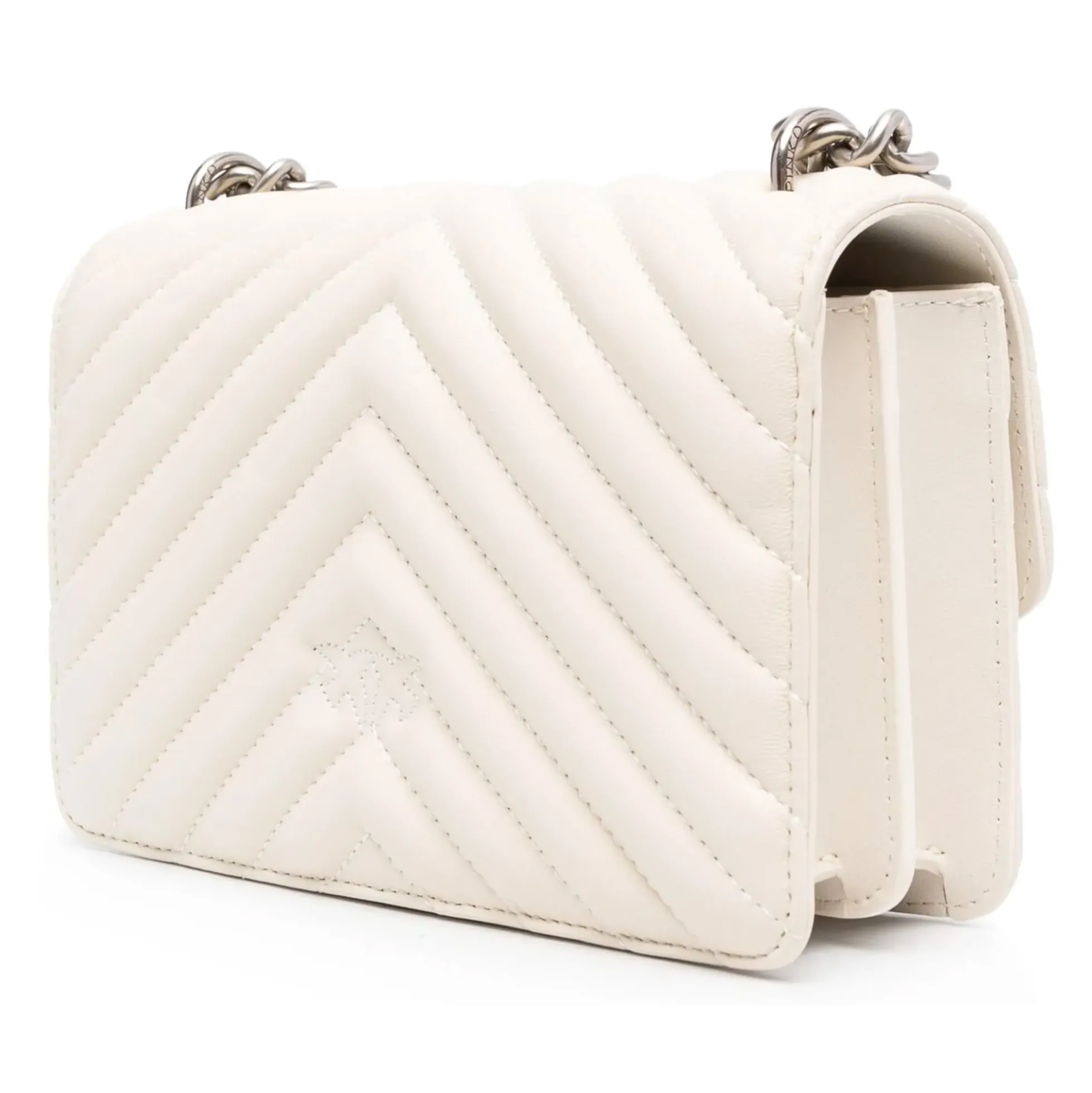 PINKO Bolsos 100074 Z14O WHITE/SILV