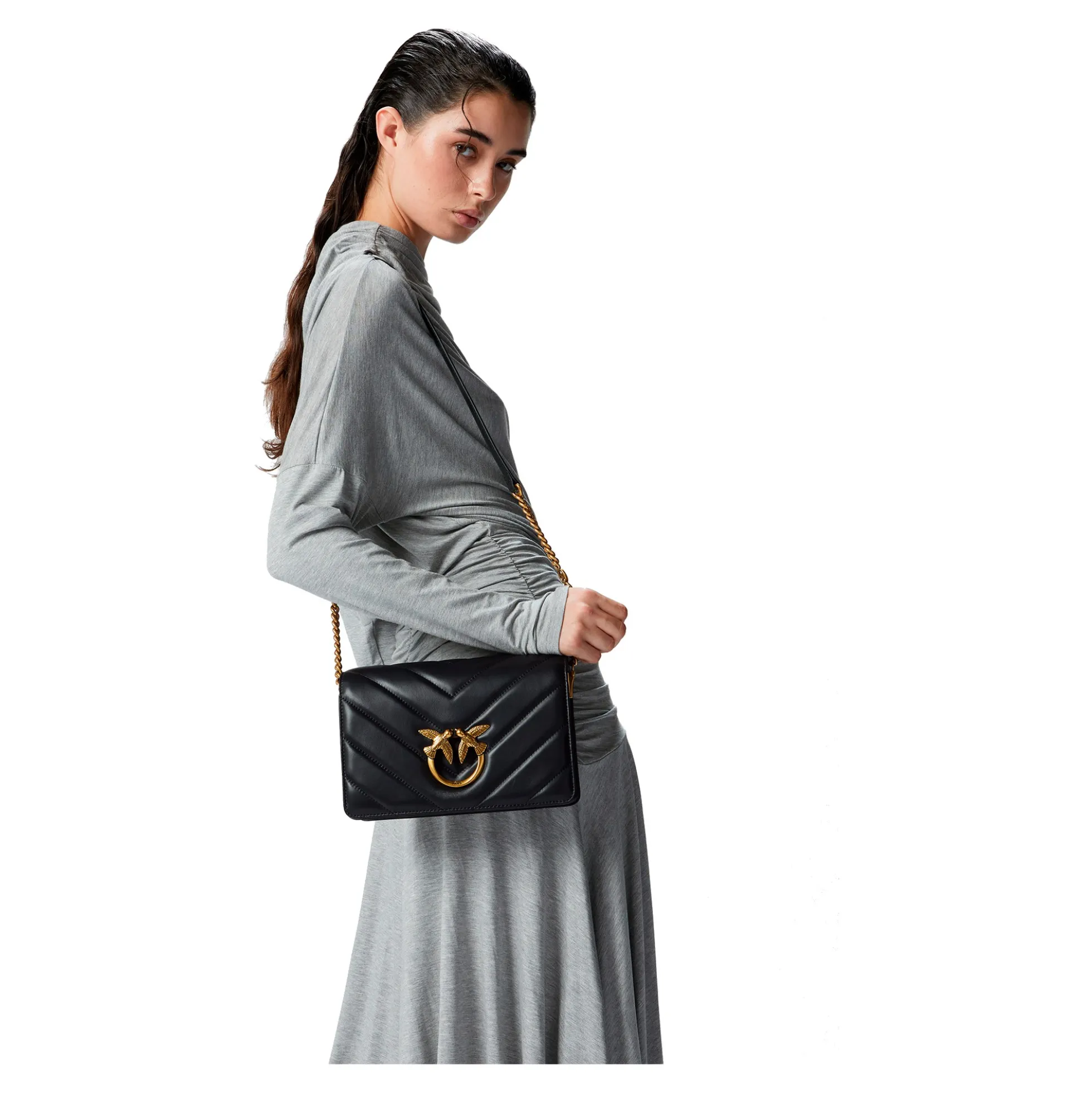 PINKO Bolsos 100063 Z99Q NERO/GOLD