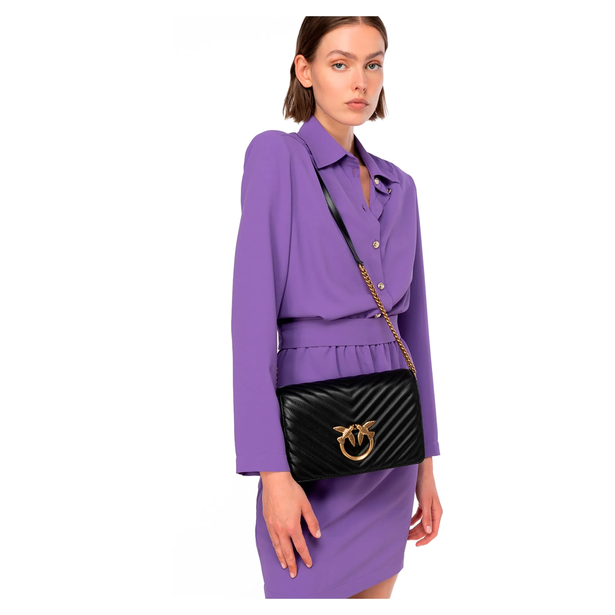 PINKO Bolsos 100063 Z99Q NERO/GOLD
