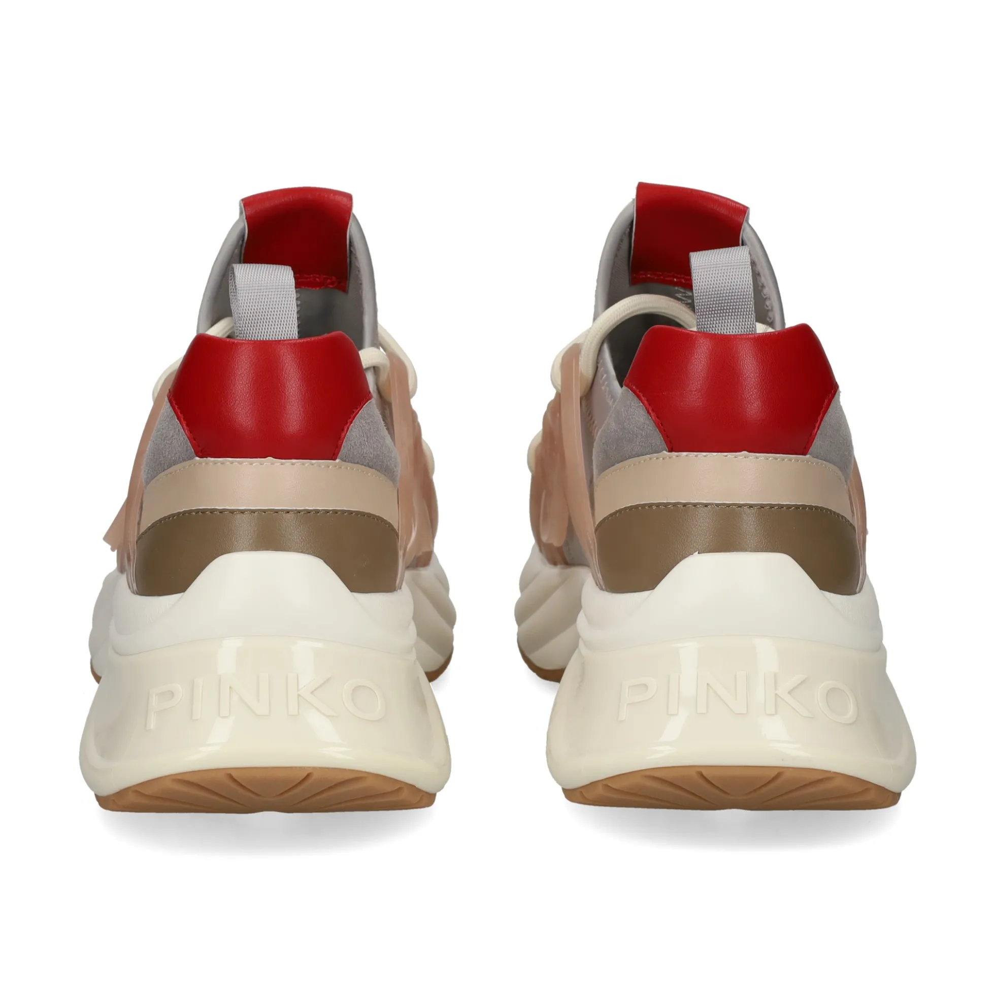 PINKO Zapatillas de Mujer SS0023 NIB PIOMBO/NUDE