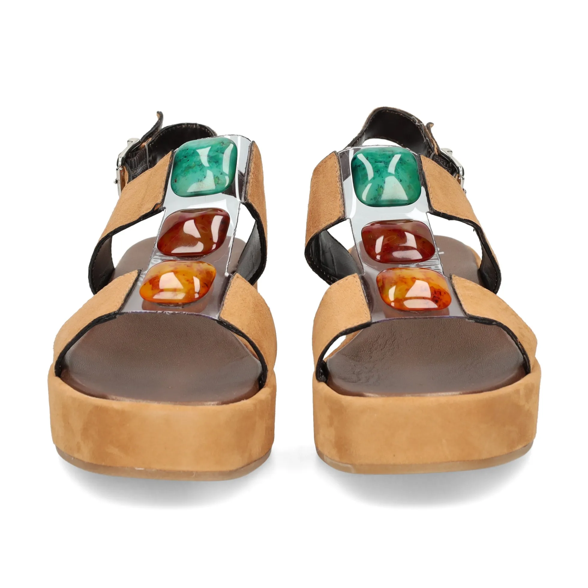PLUMERS Sandalias con plataforma de Mujer 3768 CUERO