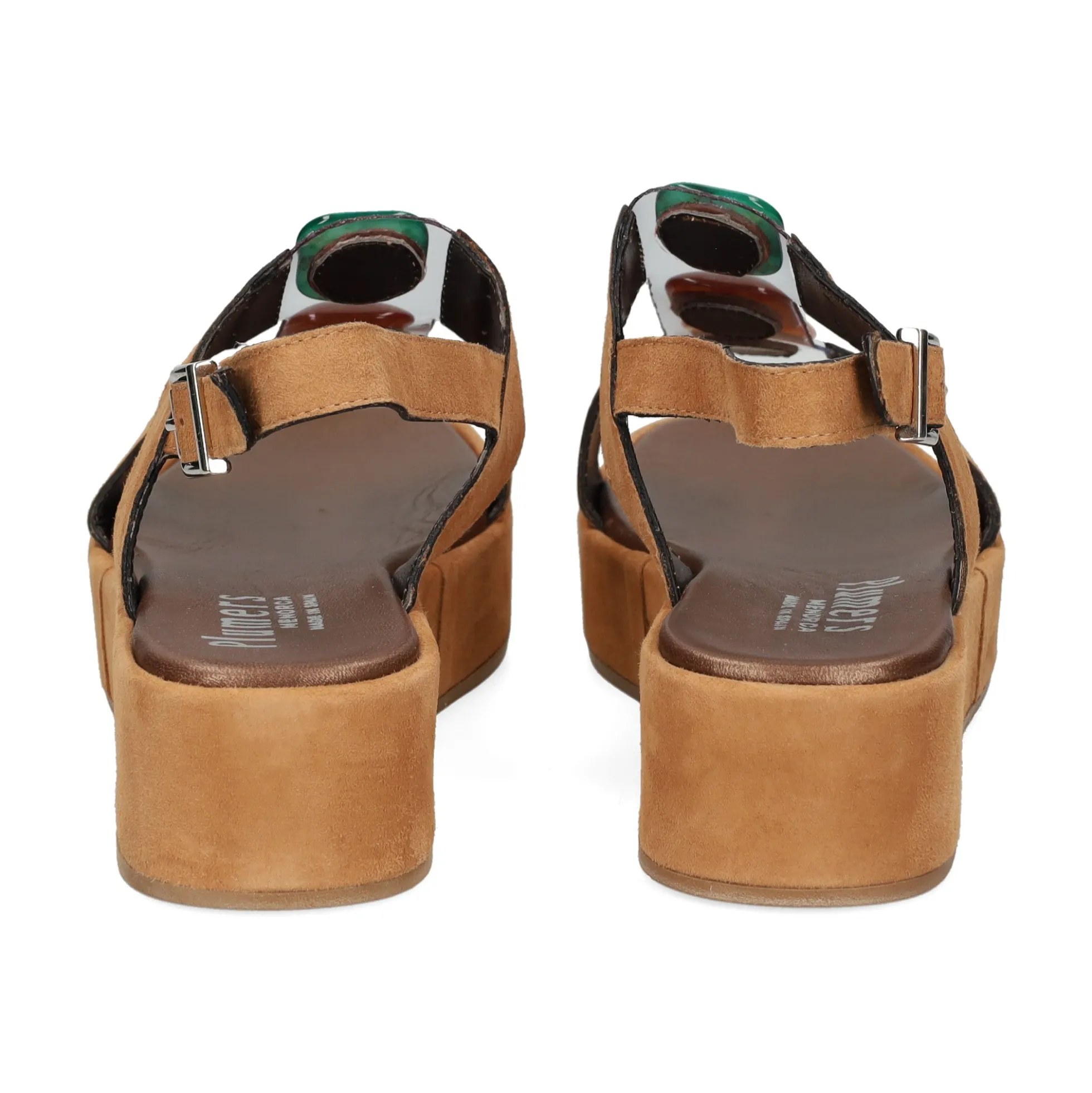 PLUMERS Sandalias con plataforma de Mujer 3768 CUERO