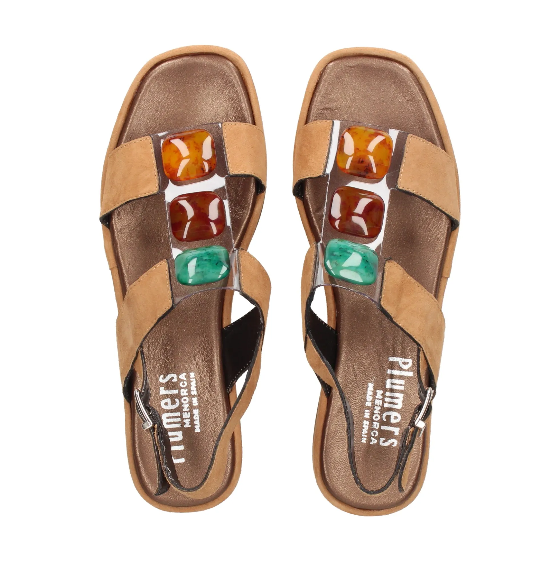 PLUMERS Sandalias con plataforma de Mujer 3768 CUERO