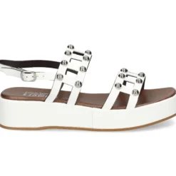 PLUMERS Sandalias con plataforma de Mujer 3762 BLANCO