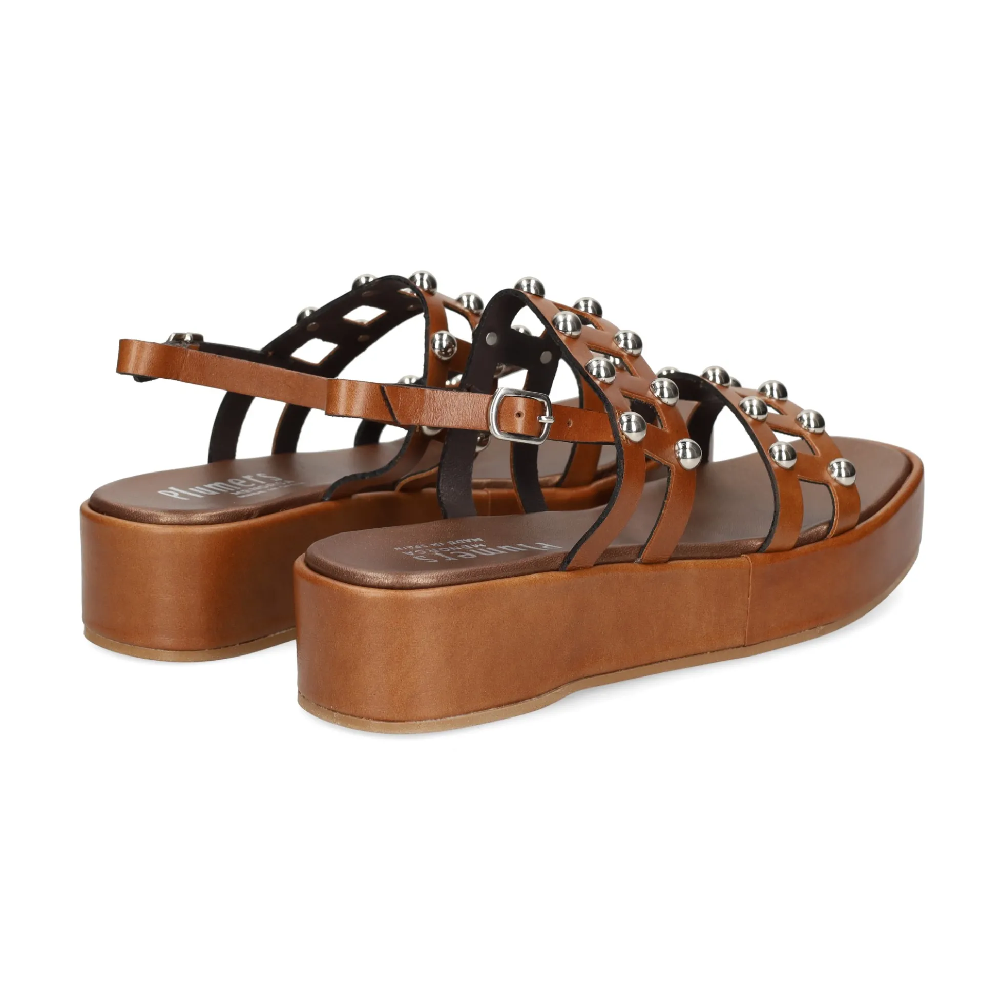 PLUMERS Sandalias con plataforma de Mujer 3762 CUERO