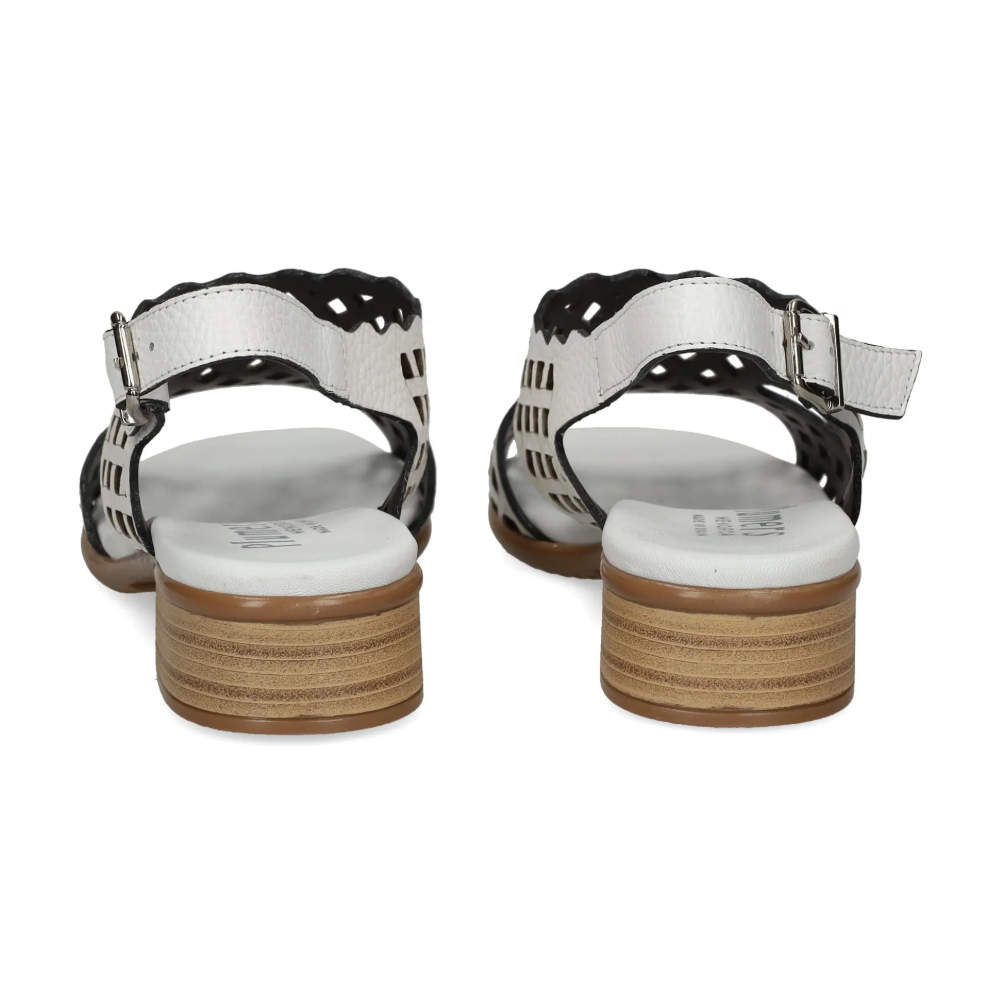 PLUMERS Sandalias con tacón de Mujer 3924 BLANCO