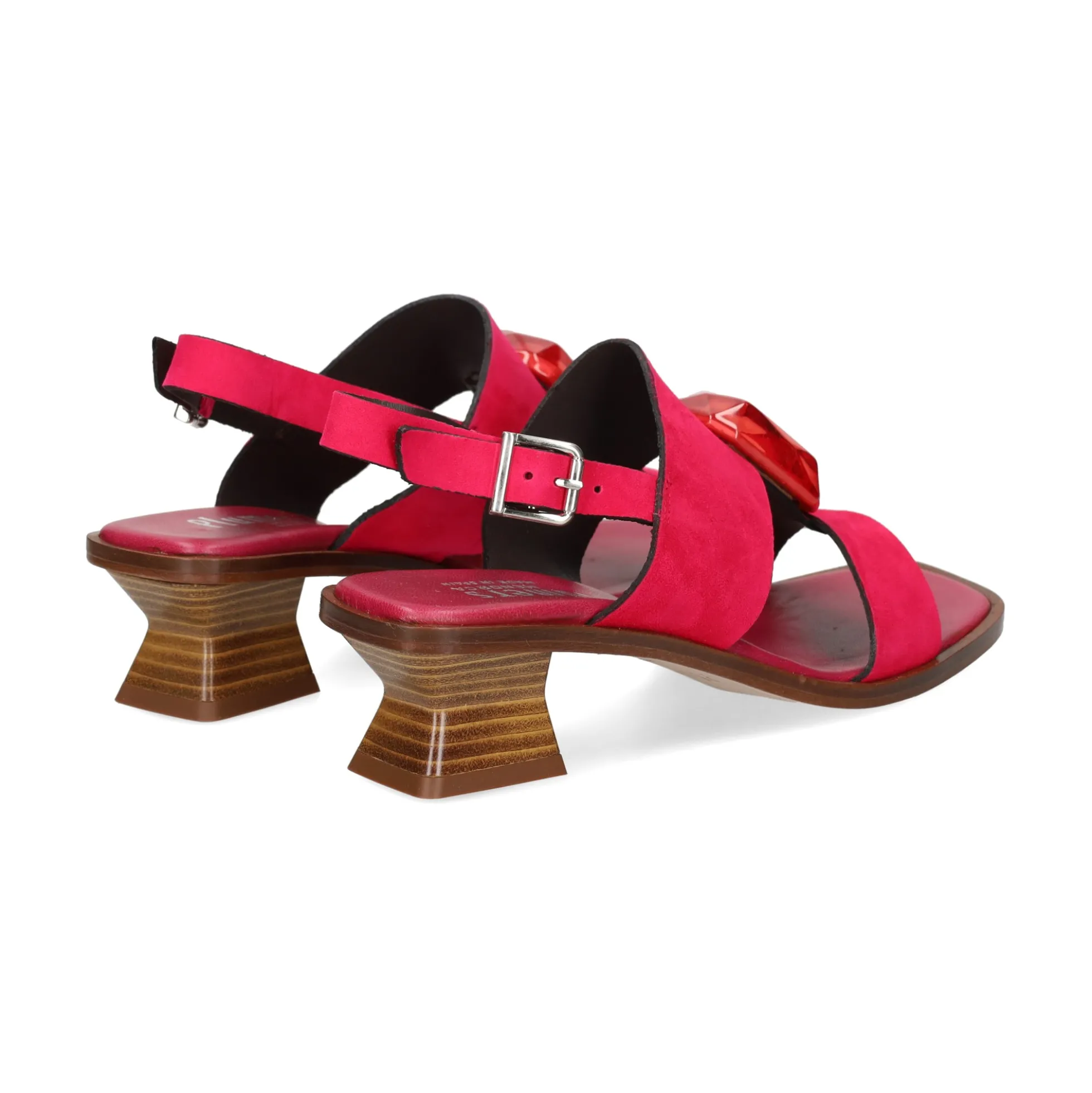 PLUMERS Sandalias con tacón de Mujer 3821 604 FUCSIA