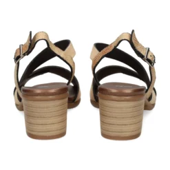 PLUMERS Sandalias con tacón de Mujer 3823 CAMEL