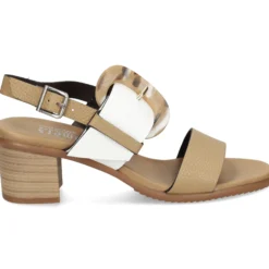 PLUMERS Sandalias con tacón de Mujer 3829 TAUPE