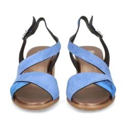 PLUMERS Sandalias con tacón de Mujer 3823 JEANS
