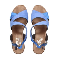 PLUMERS Sandalias con tacón de Mujer 3823 JEANS