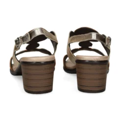 PLUMERS Sandalias con tacón de Mujer 3966 CUERO/PLATINO