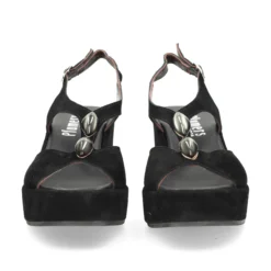 PLUMERS Sandalias cuña de Mujer 3950 NEGRO