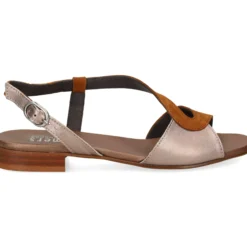 PLUMERS Sandalias planas de Mujer 3610 BRANDY/BRONCE