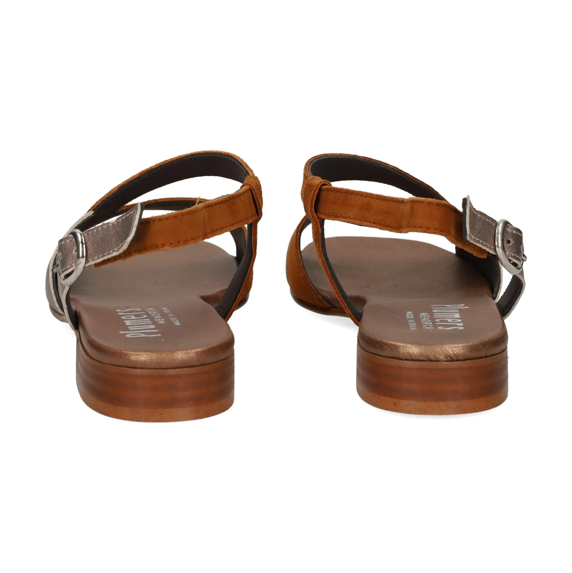 PLUMERS Sandalias planas de Mujer 3610 BRANDY/BRONCE