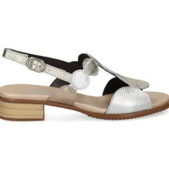 PLUMERS Sandalias planas de Mujer 3914 PLATINO