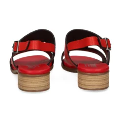 PLUMERS Sandalias planas de Mujer 3922 ROJO