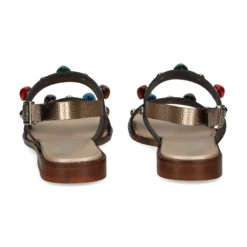 PLUMERS Sandalias planas de Mujer 3890 PLATINO