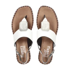PLUMERS Sandalias planas de Mujer 3754 BLANCO