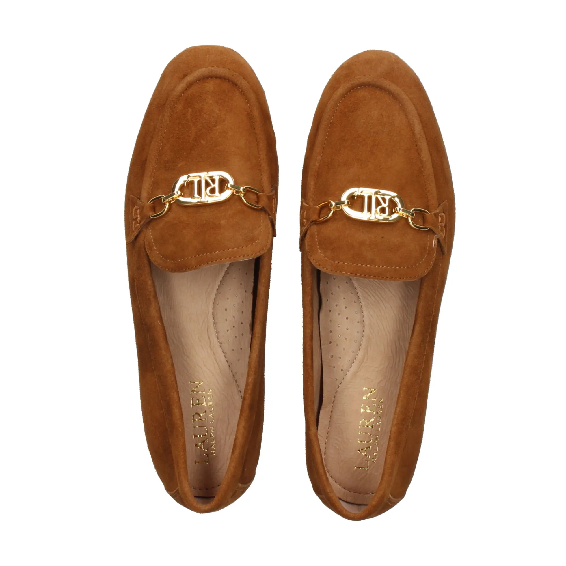 POLO RALPH LAUREN Mocasines de Mujer AVERI FLATS LOAFER 001 WHISKEY
