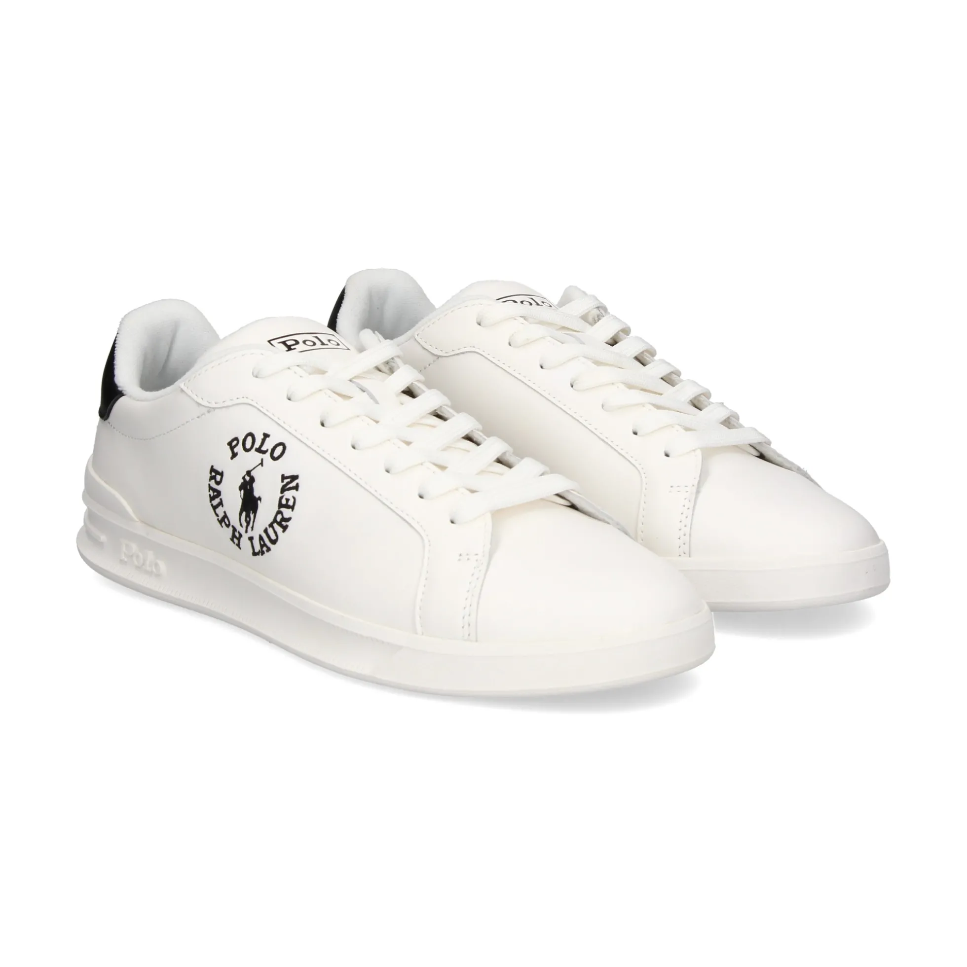 POLO RALPH LAUREN Zapatillas de Hombre HRT CRT CL 001 WHITE/BLACK