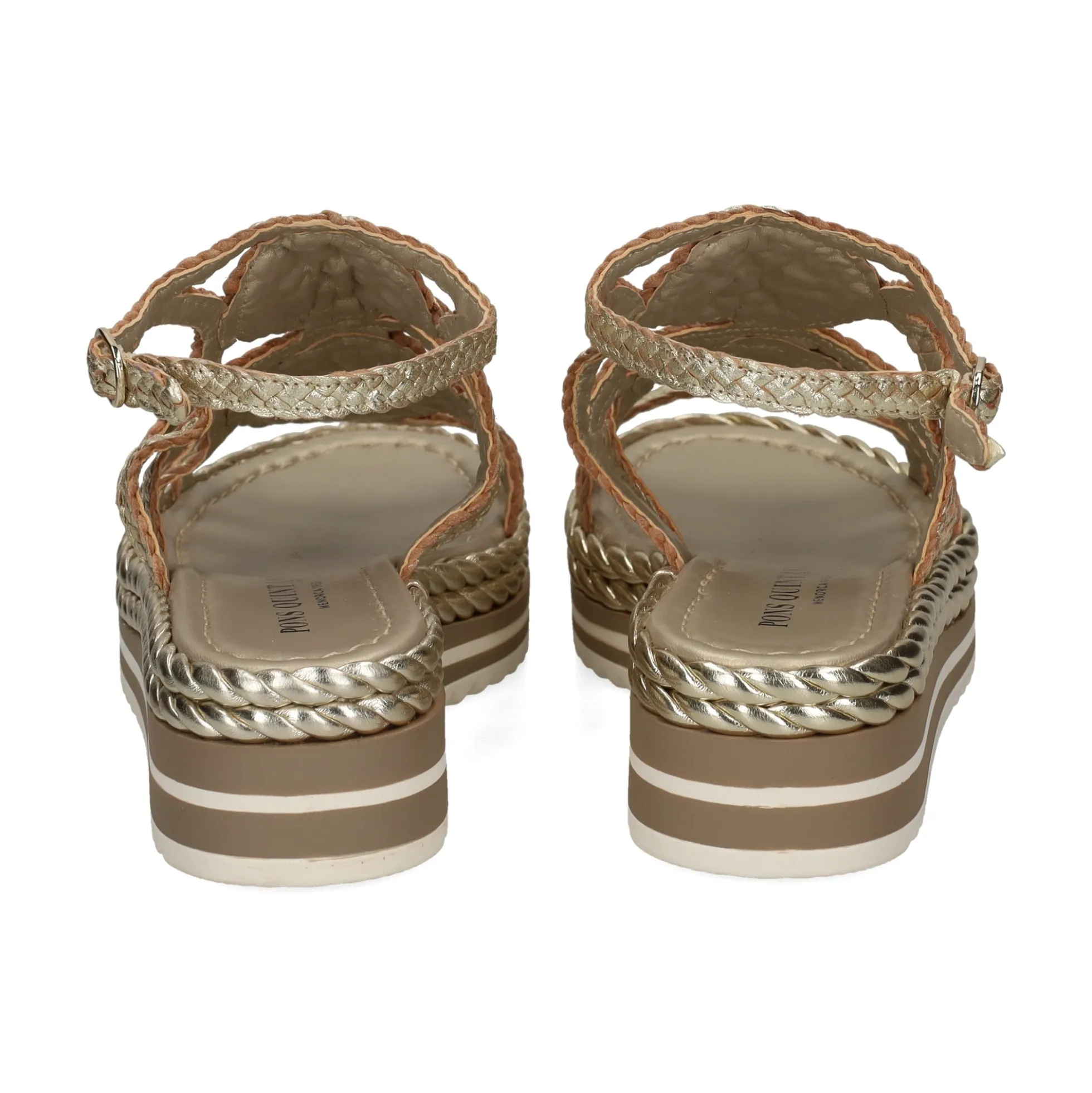 PONS QUINTANA Sandalias con plataforma de Mujer 10264.T00 PLATINO