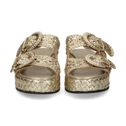 PONS QUINTANA Sandalias con plataforma de Mujer 12036.000 66 PLATINO