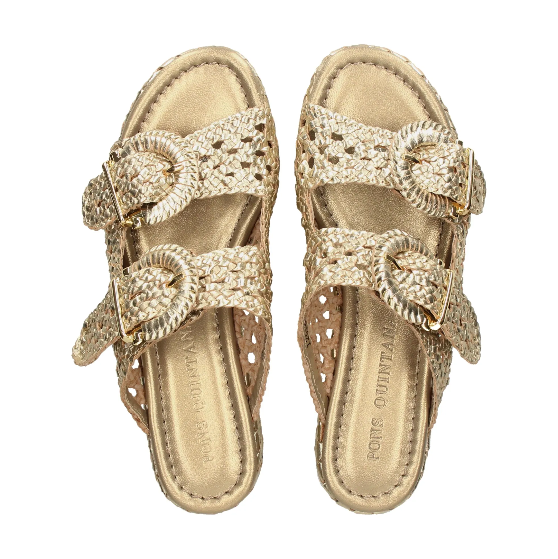 PONS QUINTANA Sandalias con plataforma de Mujer 12036.000 66 PLATINO