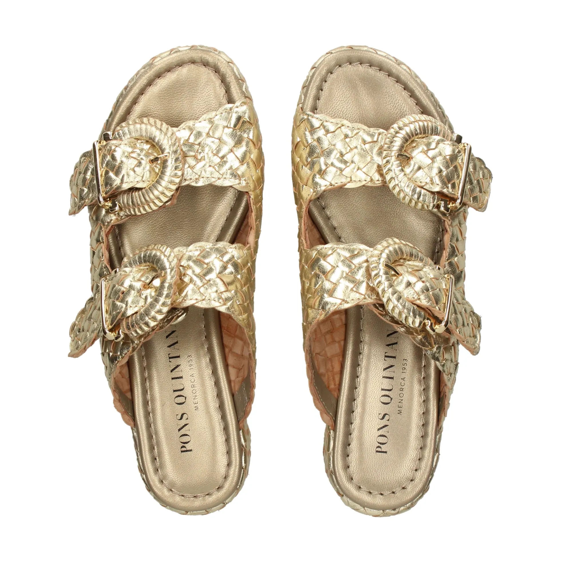 PONS QUINTANA Sandalias con plataforma de Mujer 9808.000 66 PLATINO