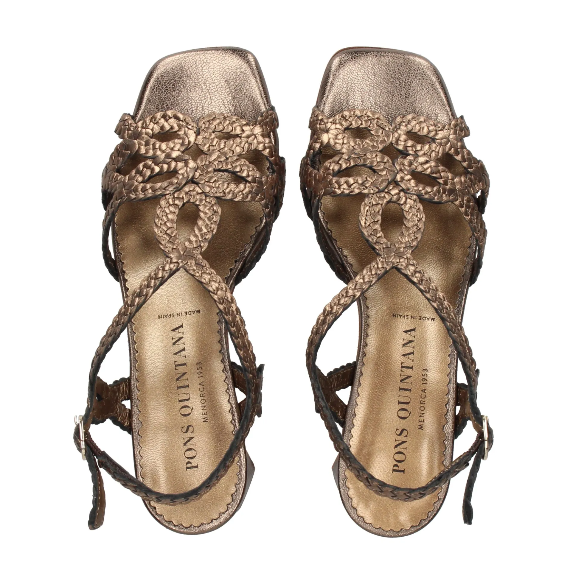 PONS QUINTANA Sandalias con tacón de Mujer 10440.000 64 COBRE