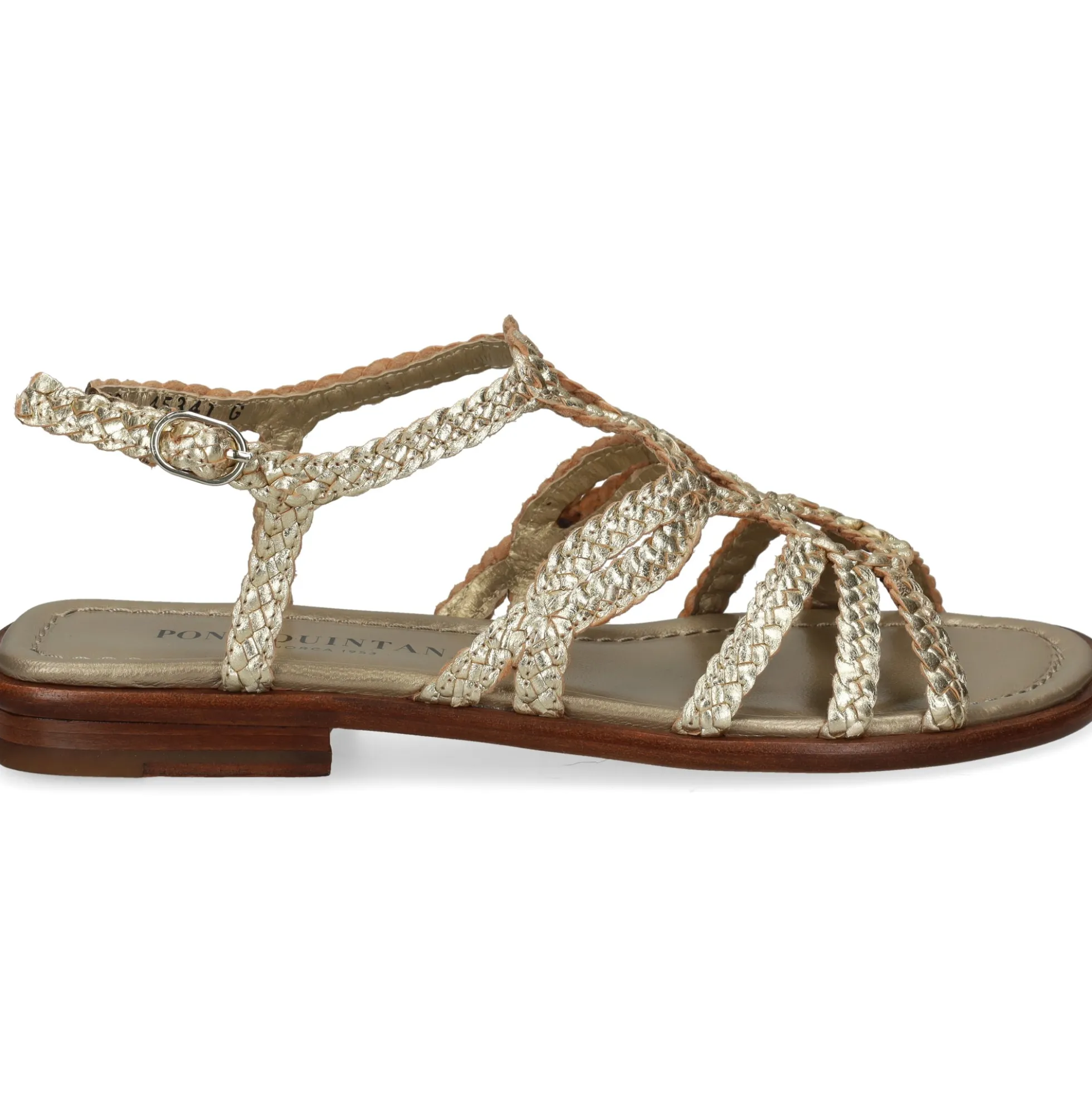 PONS QUINTANA Sandalias planas de Mujer 9760.000 66 PLATINO
