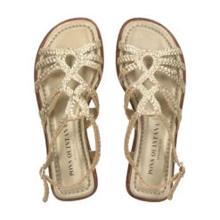PONS QUINTANA Sandalias planas de Mujer 9760.000 66 PLATINO
