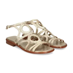 PONS QUINTANA Sandalias planas de Mujer 9759.000 PLATINO