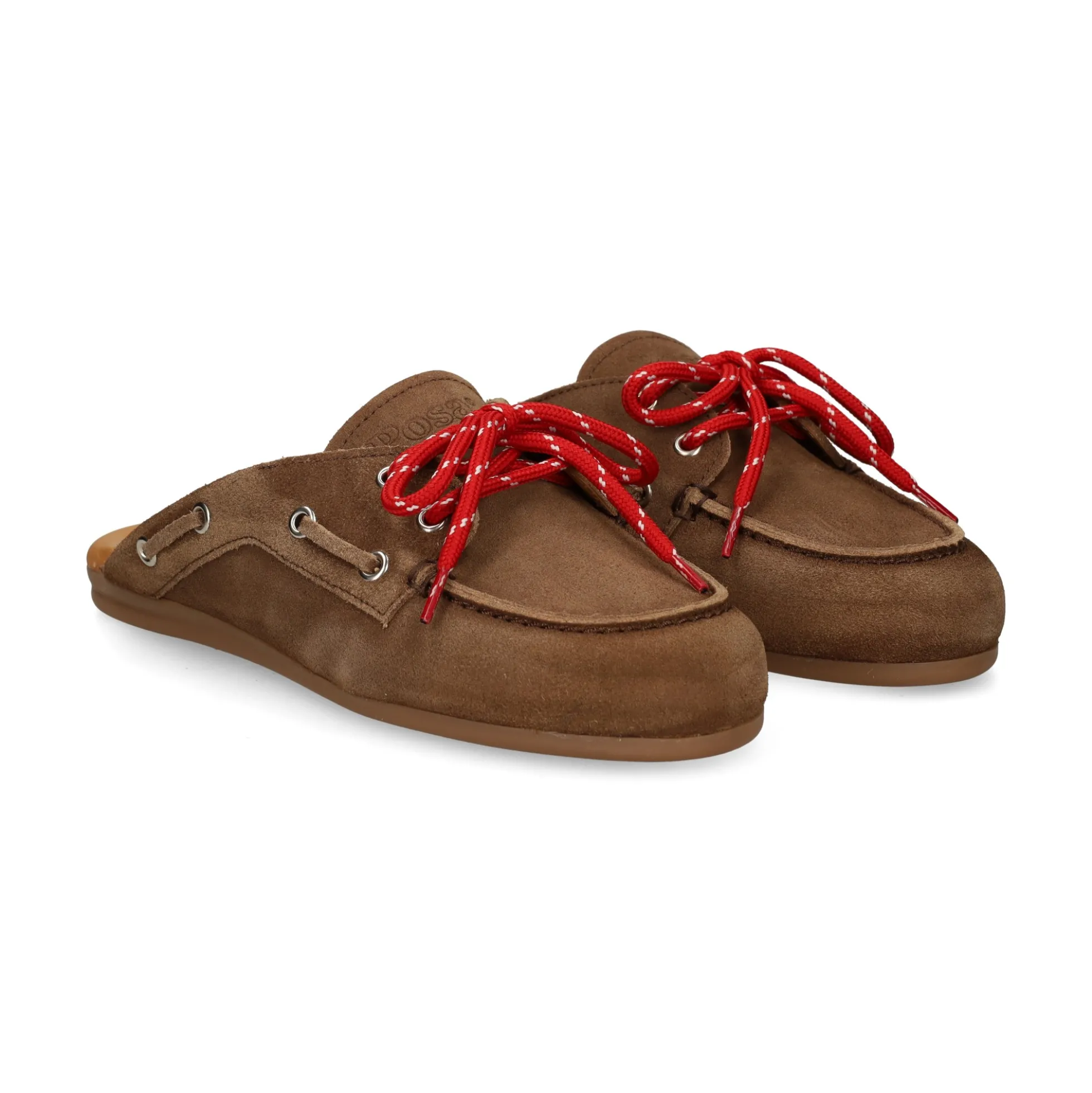 POSA Chinelas de mujer PW48 DARK BROWN 201