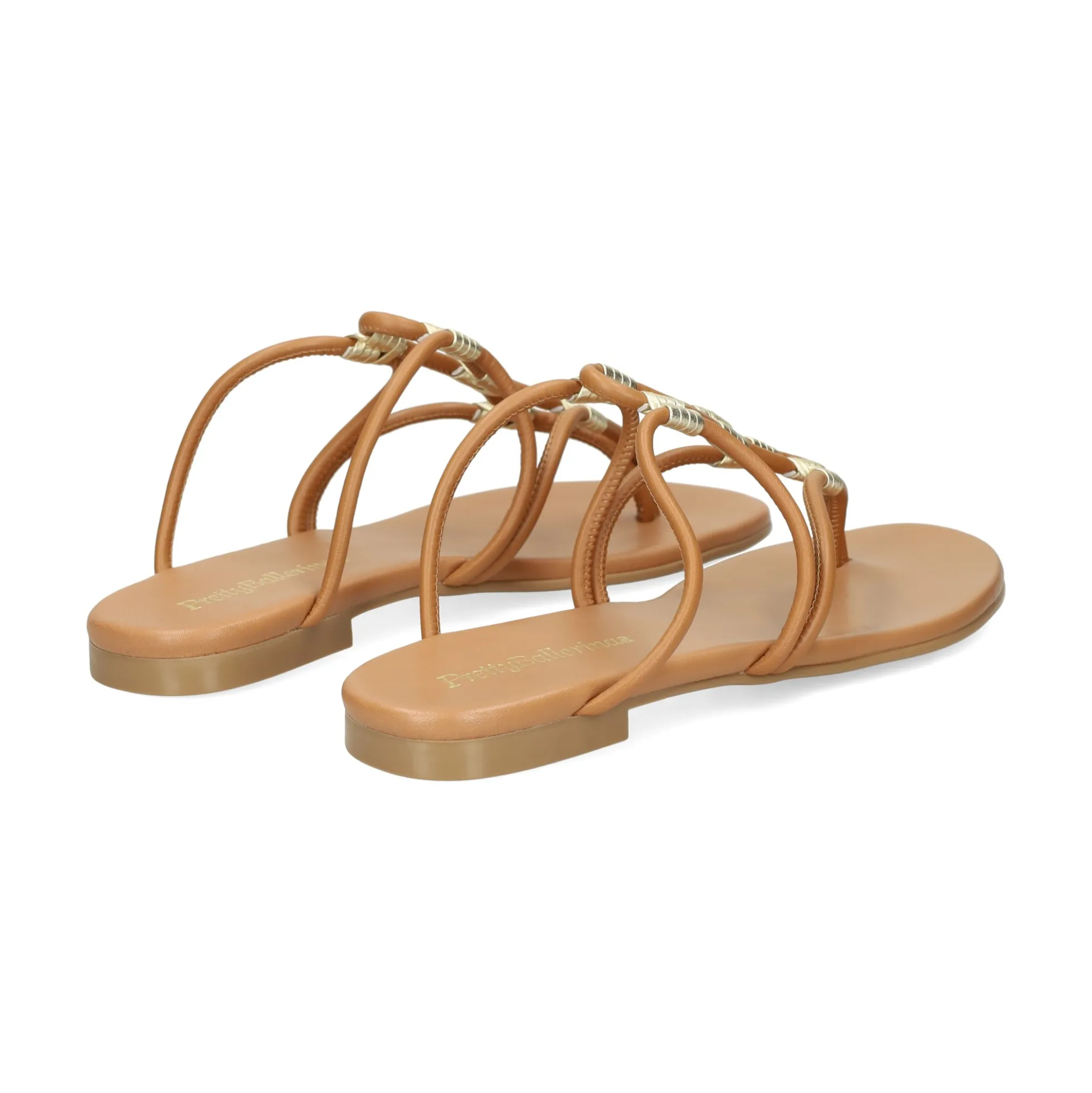 PRETTY BALLERINAS Sandalias planas de Mujer 53198_003 SADEL-ORO