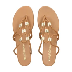 PRETTY BALLERINAS Sandalias planas de Mujer 53198_003 SADEL-ORO