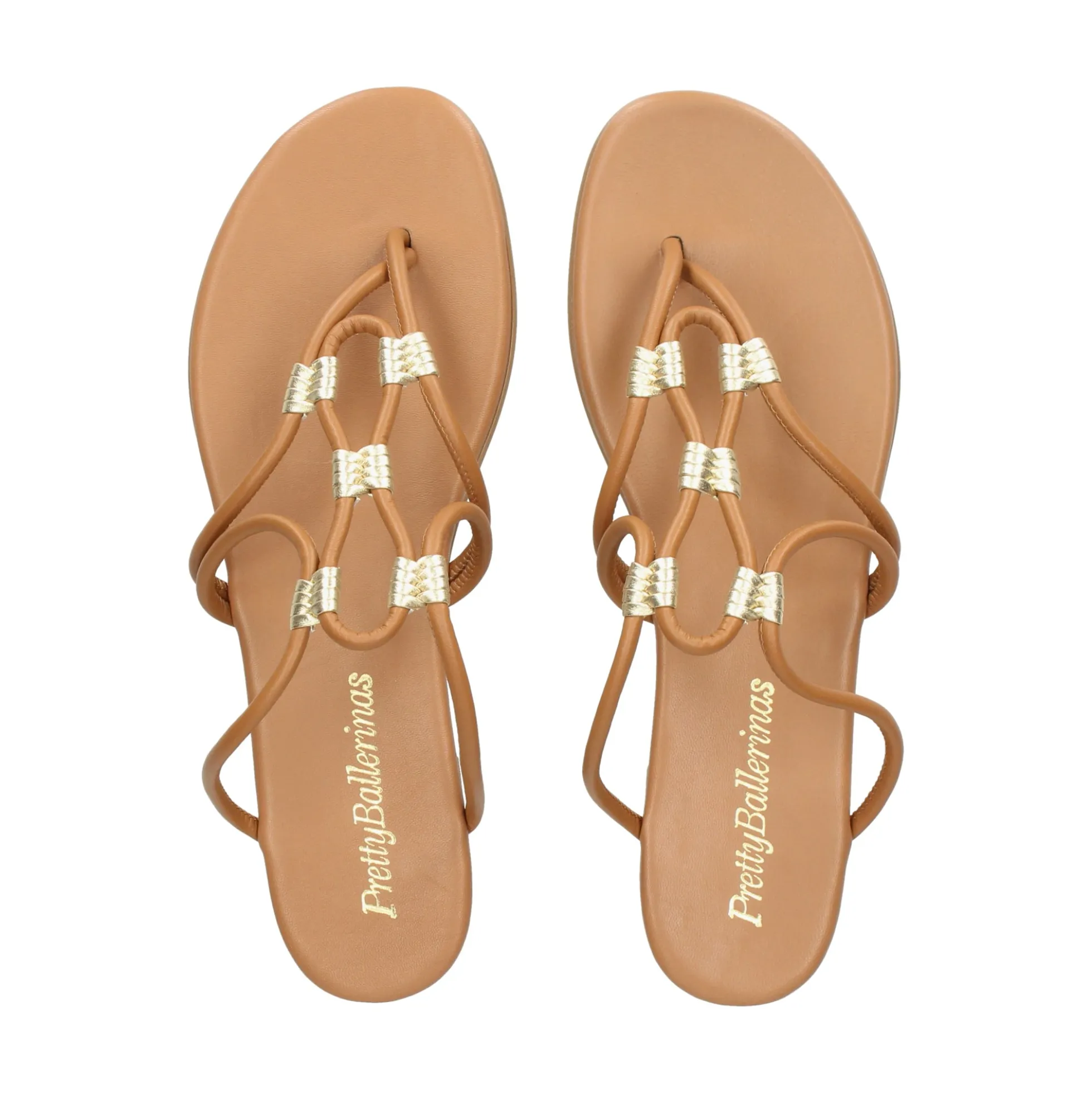 PRETTY BALLERINAS Sandalias planas de Mujer 53198_003 SADEL-ORO