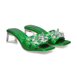 RAS Sandalias con tacón de Mujer 7128 GLOOM GREEN