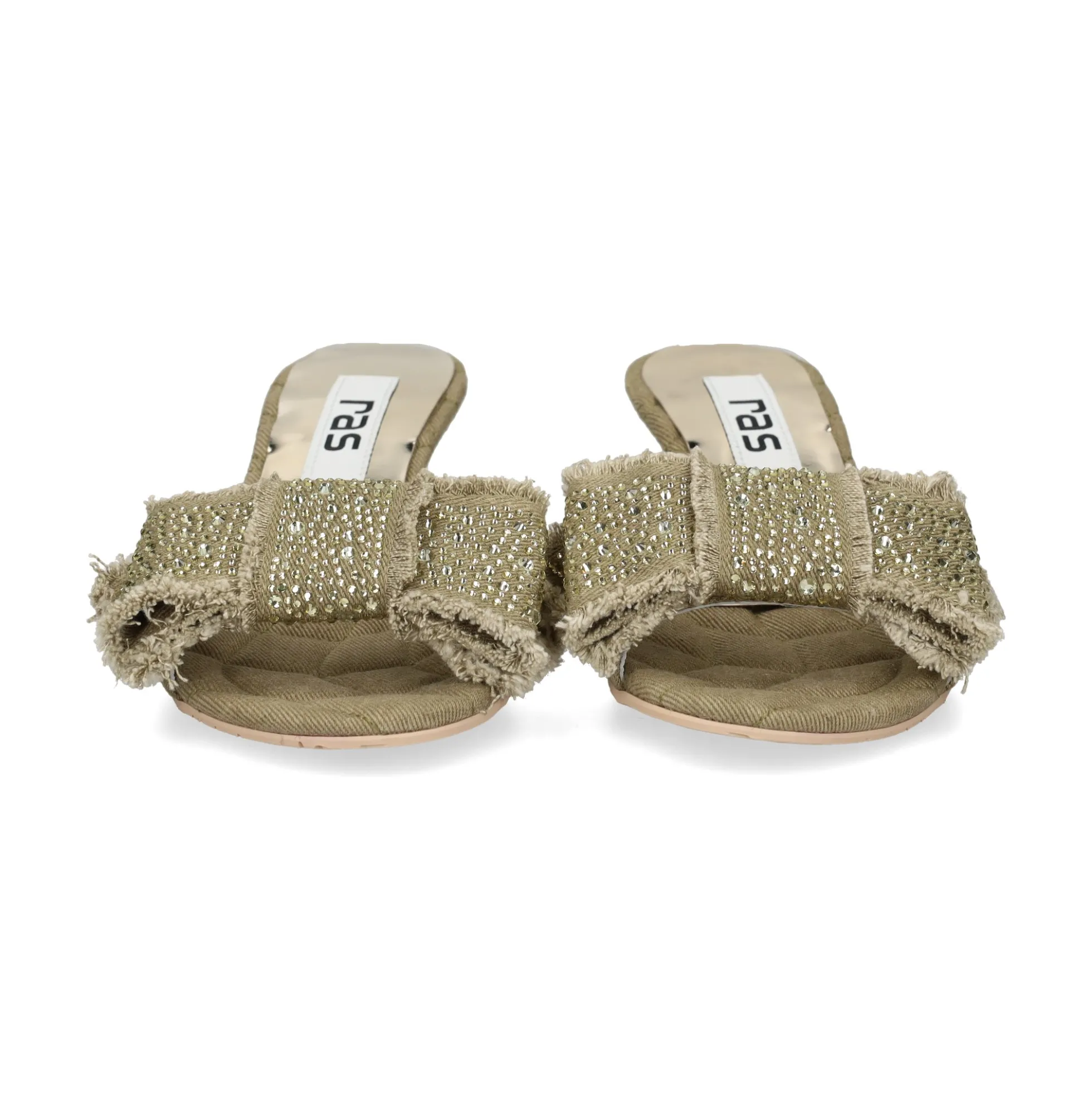 RAS Sandalias con tacón de Mujer 8449 KAKI