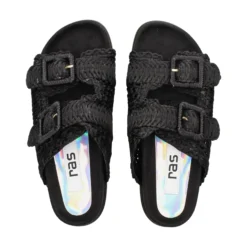 RAS Sandalias planas de Mujer 8423 NEGRO