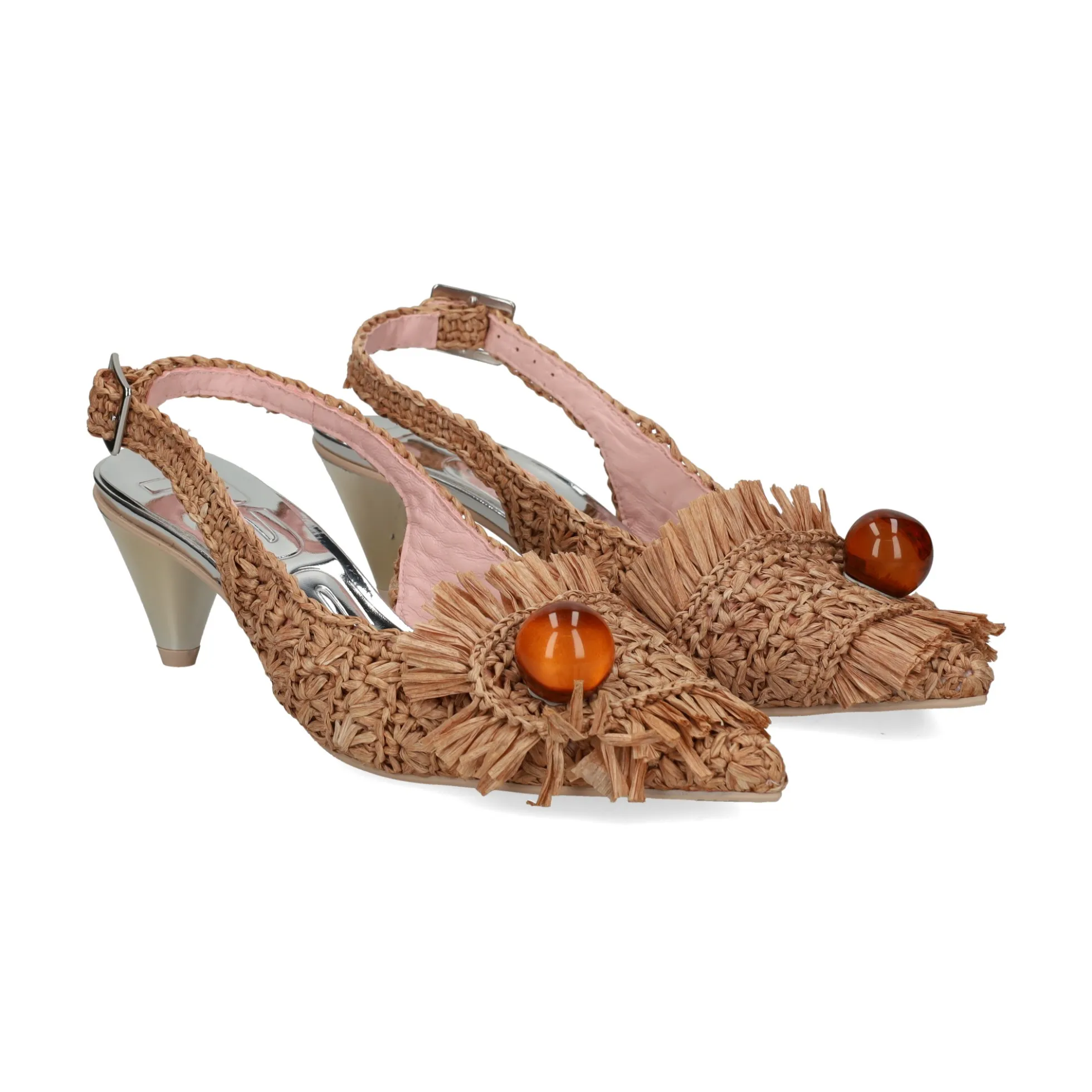 RAS Zapatos de tacón medio de Mujer 7597 TAN